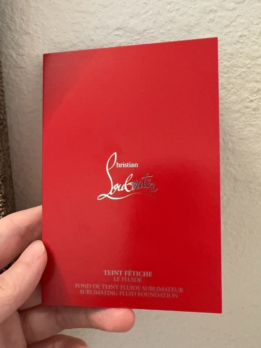 Christian Louboutin Teint Fetiche Sublimating Fluid Foundation 3Shade SampleCard